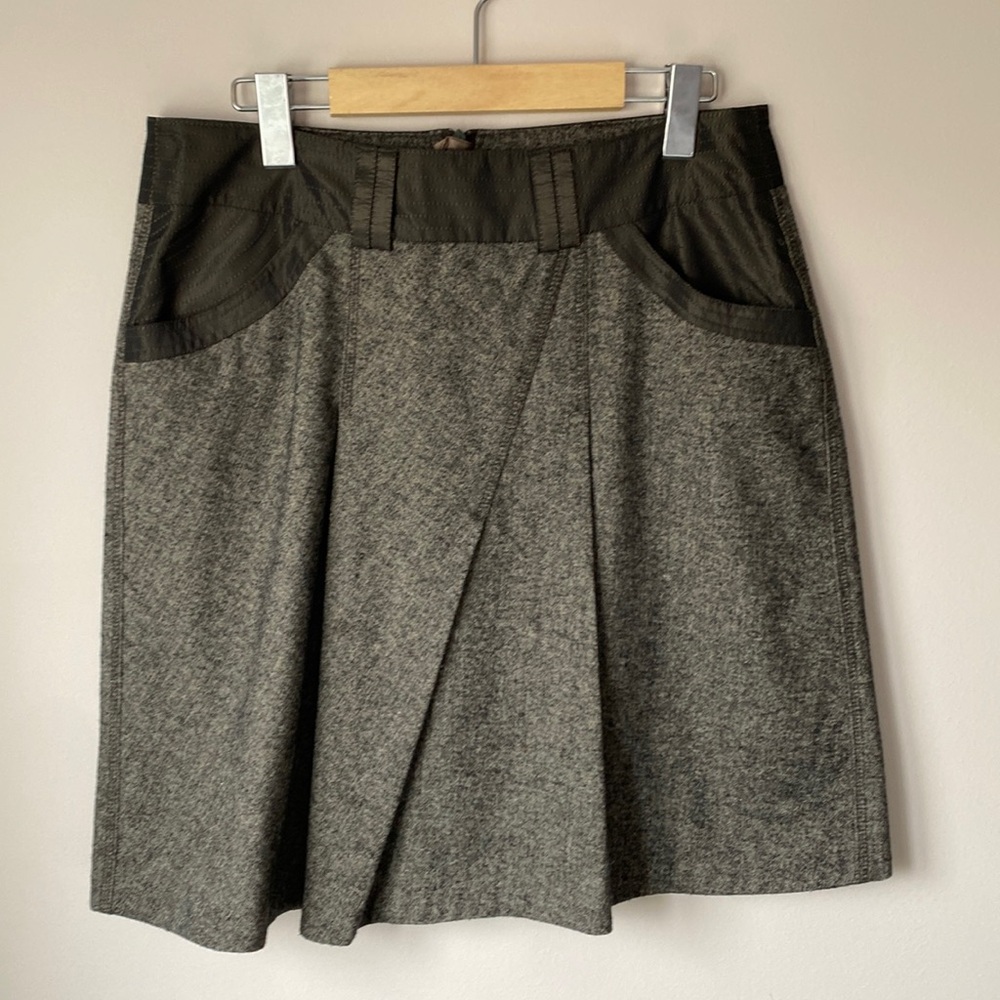 Apanage brown tweed skirt size 6